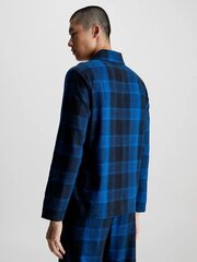 Calvin Klein vīriešu pidžamas krekls ar pogu uz leju 000NM2461EFXA, zils цена и информация | Мужские халаты, пижамы | 220.lv