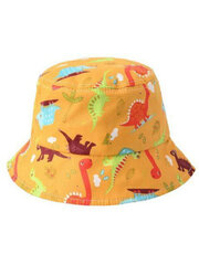 Панама для девочек Be Snazzy Dinosaur Yellow CDL-0031 520763796, желтый цена и информация | Шапки, перчатки, шарфы для девочек | 220.lv