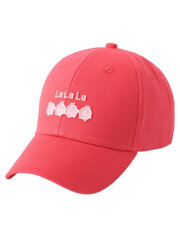 Бейсболка BE SNAZZY La La La Red CZD-0184 520763824 цена и информация | Шапки, перчатки, шарфы для девочек | 220.lv