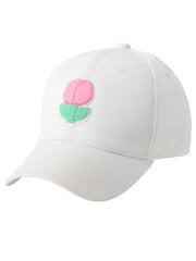 Cepure meitenēm Snazzy Tulip CZD-0185, balta cena un informācija | Cepures, cimdi, šalles meitenēm | 220.lv