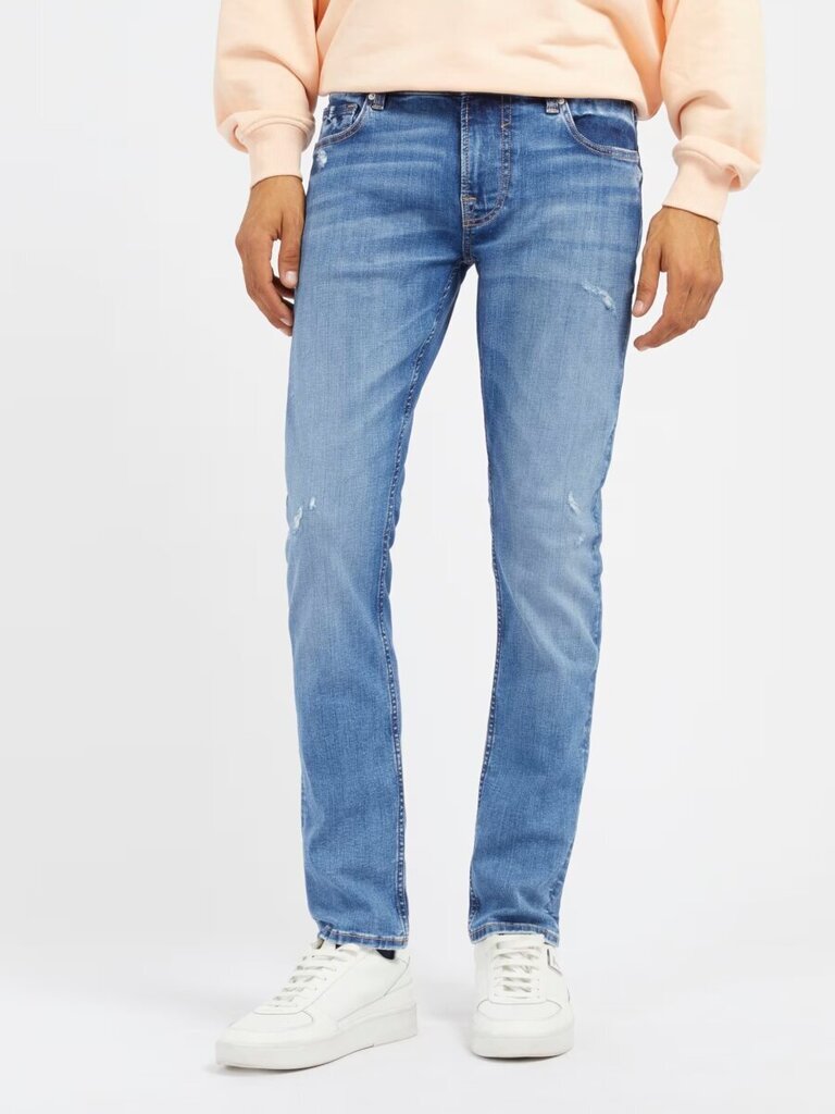 Guess Jeans džinsi vīriešiem Miami Formula M4RAN1 D58O3 FOLA 34', zils cena un informācija | Vīriešu džinsi | 220.lv