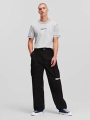 Мужские брюки Karl Lagerfeld Jeans Cargo Black 240D1000 563760111, черный цена и информация | Мужские брюки | 220.lv