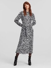 Платье Karl Lagerfeld Karl Animal Aop White 240W1300 563760059, черный/белый цена и информация | Платья | 220.lv