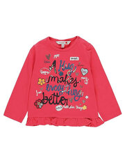 T-krekls meitenēm Boboli 218067 520238811, rozā cena un informācija | Krekli, bodiji, blūzes meitenēm | 220.lv