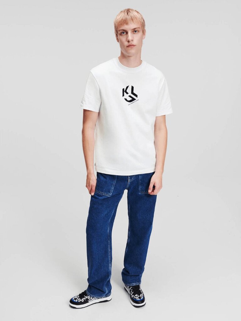 T-krekls vīriešiem Karl Lagerfield Jeans Monogram White 236D1704 563760199, balts цена и информация | Vīriešu T-krekli | 220.lv