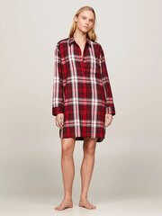 Женская ночная рубашка Tommy Hilfiger Shirt Nightdress Fl (Ext Sizes) UW0UW048740QW 545667937, красный цена и информация | Женские пижамы, ночнушки | 220.lv