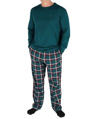 Пижама TOMMY HILFIGER Set Green UM0UM030000TX 545667948 цена и информация | Мужские халаты, пижамы | 220.lv