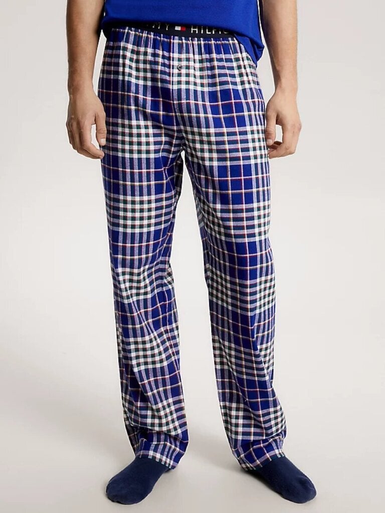 Tommy Hilfiger pidžamas bikses Flannel Pant UM0UM029870G4, zilas cena un informācija | Vīriešu halāti, pidžamas | 220.lv