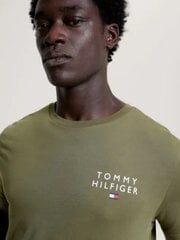 Tommy Hilfiger t-krekls vīriešiem Cn Ss Tee logotips UM0UM02916MS2, zaļš цена и информация | Нательные майки для мужчин | 220.lv