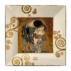 Šķīvis Gustavs Klimts - Skūpsts cena un informācija | Interjera priekšmeti | 220.lv