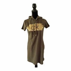 Calvin Klein kleita sievietēm, zaļa цена и информация | Платья | 220.lv