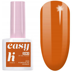 Hibrīda nagu laka Hi Hybrid Easy 3in1, 616 Pumpkin Pie Orange, 5 ml cena un informācija | Nagu lakas, stiprinātāji | 220.lv