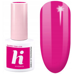 Hibrīda nagu laka Hi Hybrid, 219 Glossy Pink, 5 ml cena un informācija | Nagu lakas, stiprinātāji | 220.lv