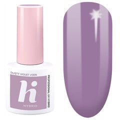 Hibrīda nagu laka Hi Hybrid, 309 Dusty Violet, 5 ml cena un informācija | Nagu lakas, stiprinātāji | 220.lv