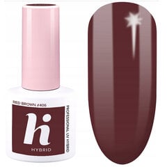 Hibrīda nagu laka Hi Hybrid, 406 Red Brown, 5 ml cena un informācija | Nagu lakas, stiprinātāji | 220.lv