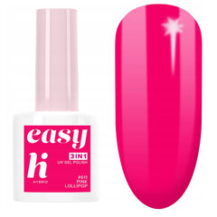 Hibrīda nagu laka Hi Hybrid Easy 3in1, 611 Pink Lollipop, 5 ml cena un informācija | Nagu lakas, stiprinātāji | 220.lv