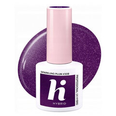 Hibrīda nagu laka Hi Hybrid, 308 Sparkling Plum, 5 ml cena un informācija | Nagu lakas, stiprinātāji | 220.lv