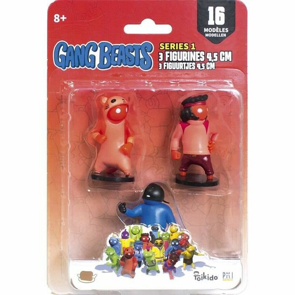 Figūru komplekts Lansay Gang Beasts, Lot, #4, 4,5 cm cena un informācija | Rotaļlietas zēniem | 220.lv