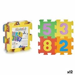 Paklājiņš-puzle Skaitļi, 12 gab. цена и информация | Развивающие коврики | 220.lv