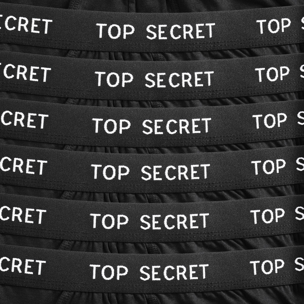 Vīriešu bokseru šorti Top Secret, melni, 6 gab. цена и информация | Vīriešu apakšbikses | 220.lv