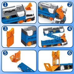 Kravas automašīna-transformeris ar mašīnām cena un informācija | Rotaļlietas zēniem | 220.lv
