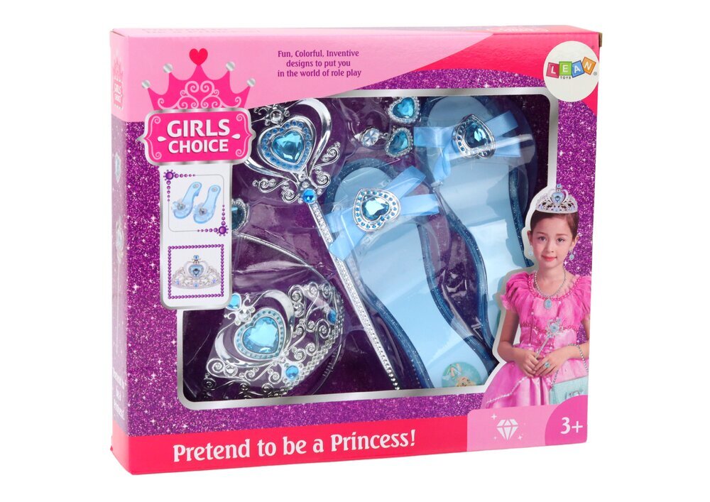 Mazās princeses piederumu komplekts, zils cena un informācija | Rotaļlietas meitenēm | 220.lv