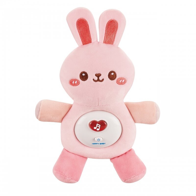 Interaktīvs zaķis ar skaņas un gaismas efektiem Woopie Baby, rozā цена и информация | Mīkstās (plīša) rotaļlietas | 220.lv