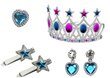 Mazās princeses piederumu komplekts ar dimantiem, zils cena un informācija | Rotaļlietas meitenēm | 220.lv