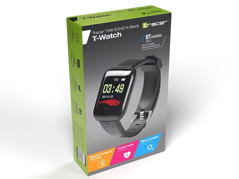 Tracer 47029 T-Watch TW6 ECHO X-Black cena un informācija | Viedpulksteņi (smartwatch) | 220.lv