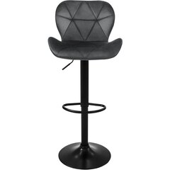 Барный полубарный стул Restock Bona серый бархат 2 шт. цена и информация | Стулья для кухни и столовой | 220.lv