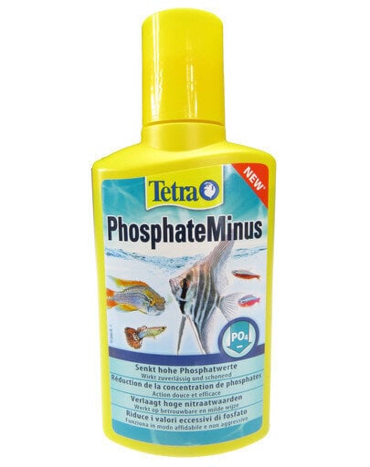 Preparāts, kas samazina fosfātu koncentrāciju Tetra PhosphateMinus, 250 ml cena un informācija | Akvāriji un aprīkojums | 220.lv