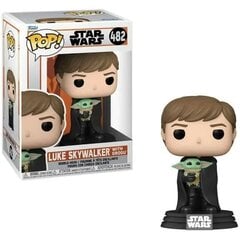 Funko POP! Star Wars Mandalorian Luke with Grogu cena un informācija | Datorspēļu suvenīri | 220.lv