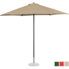 Dārza lietussargs 270 cm pelēkbrūns цена и информация | Зонты, маркизы, стойки | 220.lv