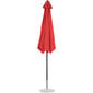 dārza lietussargs, diametrs. 270 cm sarkans cena un informācija | Saulessargi, markīzes un statīvi | 220.lv