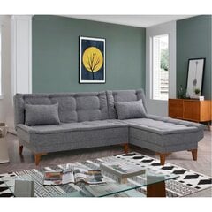 Stūra dīvāns Santo, pelēks cena un informācija | Stūra dīvāni | 220.lv