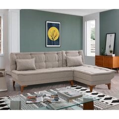 Stūra dīvāns Santo, bēšs цена и информация | Угловые диваны | 220.lv