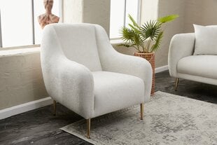 Krēsls Simena, balts цена и информация | Кресла в гостиную | 220.lv