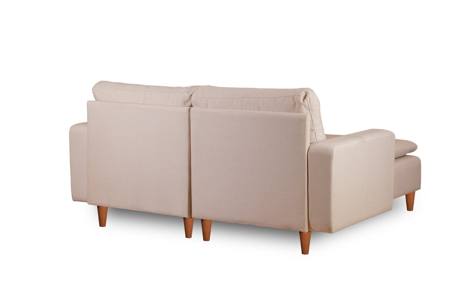 Stūra dīvāns Lungo Mini, bēšs цена и информация | Stūra dīvāni | 220.lv