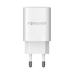 Forever TC-05-35CC GaN PD QC charger 2x USB-C 35W white цена и информация | Зарядные устройства для телефонов | 220.lv