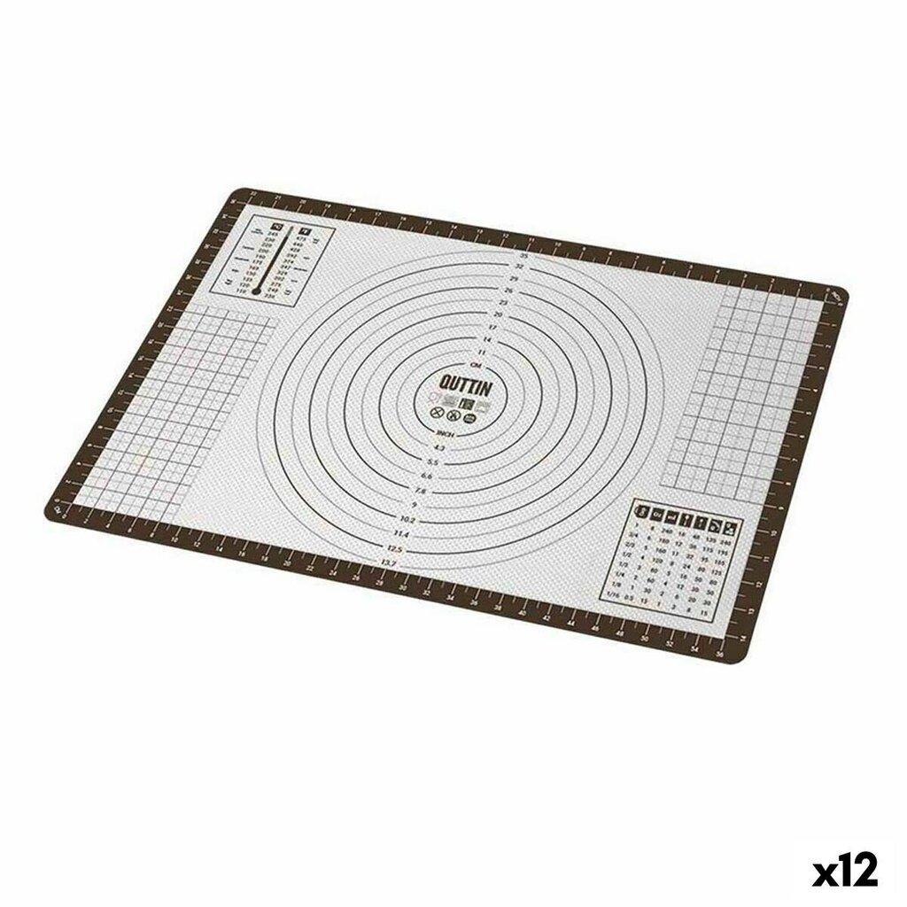 Kneading mat Quttin Silikona cepšanas paklājs, 40 x 60 cm cena un informācija | Cepamais papīrs, trauki, formas | 220.lv