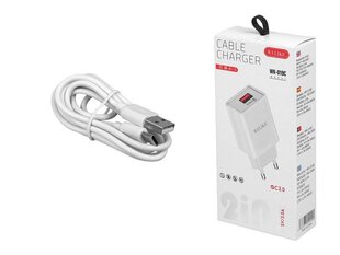 WK-019C USB QUICK CHARGE 3.0 5V 3A+USB-C кабель зарядное устройство цена и информация | Зарядные устройства для телефонов | 220.lv