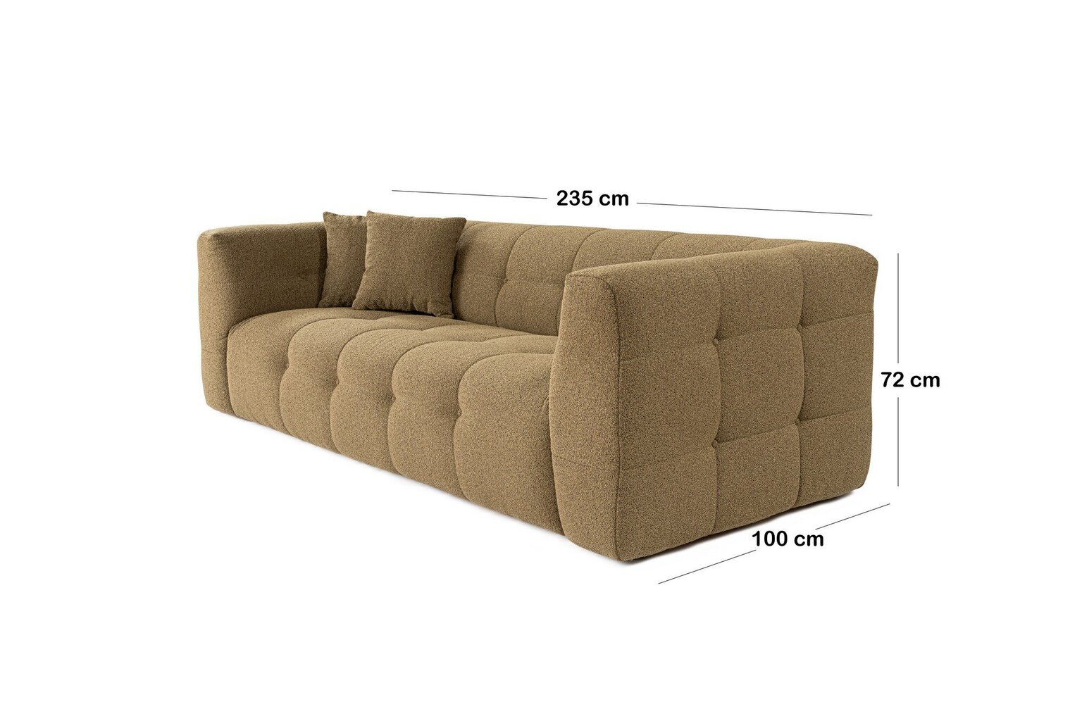 Dīvāns Cady, zaļš cena un informācija | Dīvāni | 220.lv