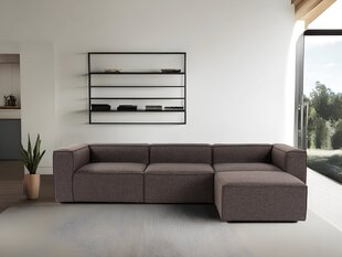 Stūra dīvāns Fora, brūns цена и информация | Угловые диваны | 220.lv