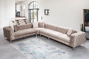 Stūra dīvāns Como, bēšs cena un informācija | Stūra dīvāni | 220.lv