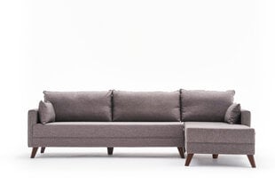 Stūra dīvāns Bella, brūns cena un informācija | Stūra dīvāni | 220.lv