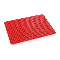 Tech Zone silikona cepeškrāsns cepšanas paklājs, sarkans cena un informācija | Cepamais papīrs, trauki, formas | 220.lv