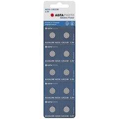 AgfaPhoto Alkaline Button Cell AG10 LR54 B10 цена и информация | Батарейки | 220.lv