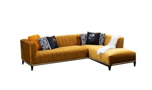 Stūra dīvāns Bellino, dzeltens cena un informācija | Stūra dīvāni | 220.lv