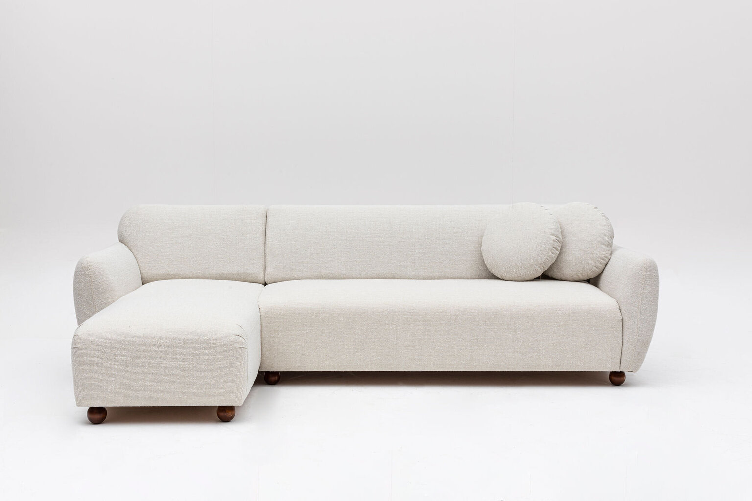 Stūra dīvāns Eddy, balts cena un informācija | Stūra dīvāni | 220.lv