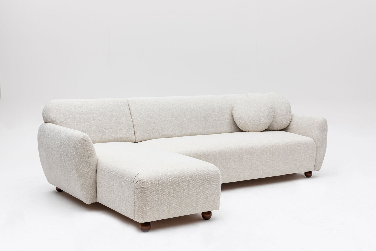Stūra dīvāns Eddy, balts цена и информация | Stūra dīvāni | 220.lv